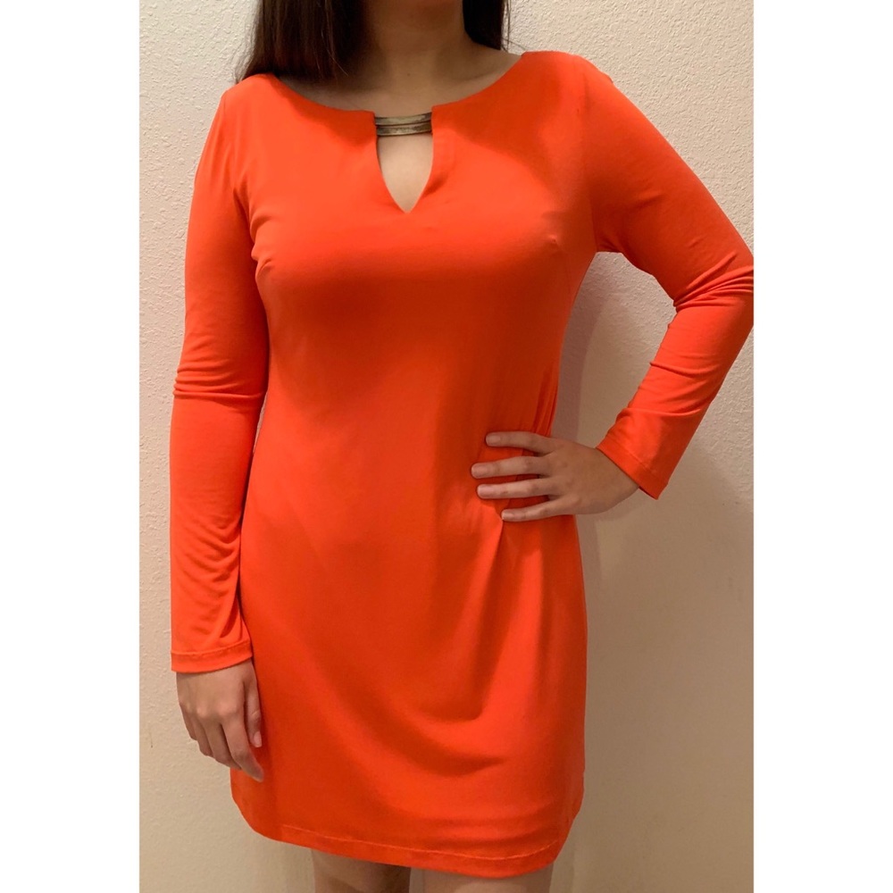 Orange maxi dress Michael Kors